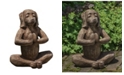 Campania International Yoga Dog Garden Statue